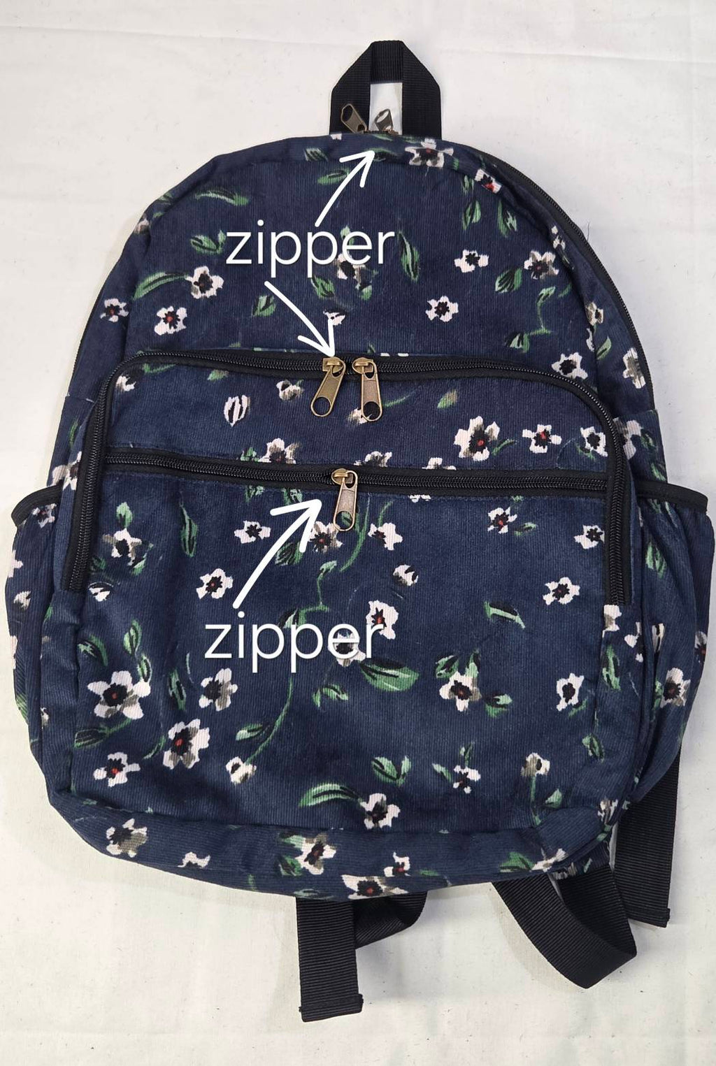 Navy Floral Backpack – Ditsy Print | School & Travel Bag