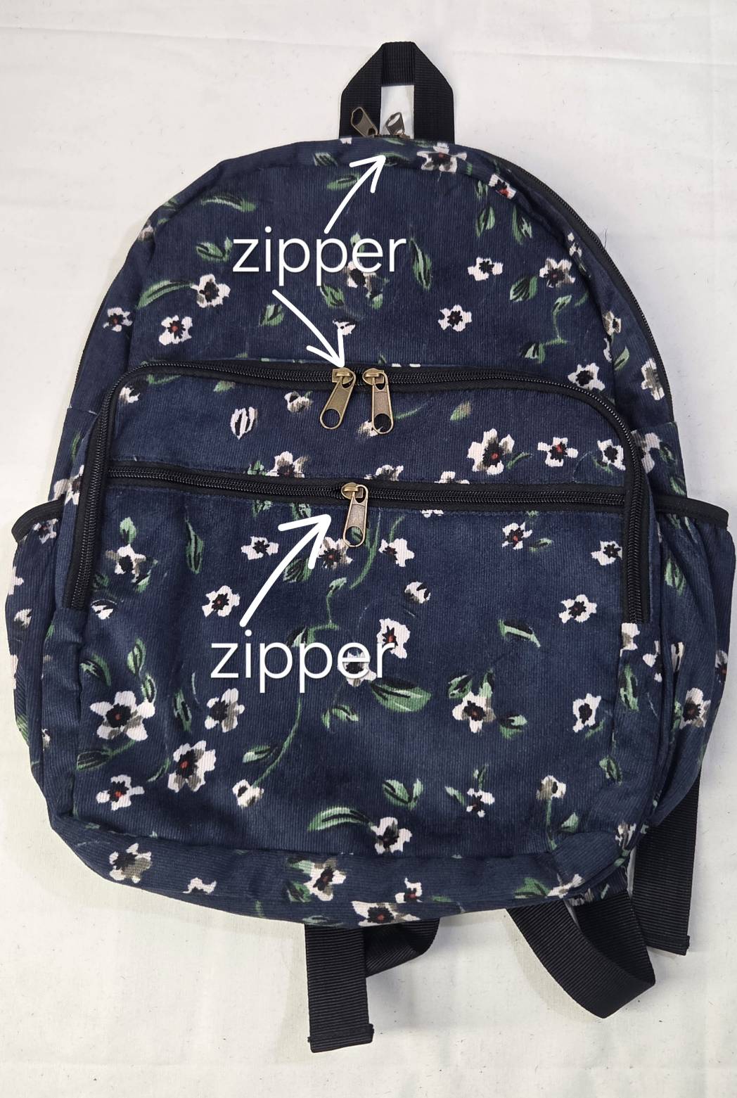 Navy Floral Backpack – Ditsy Print | School & Travel Bag