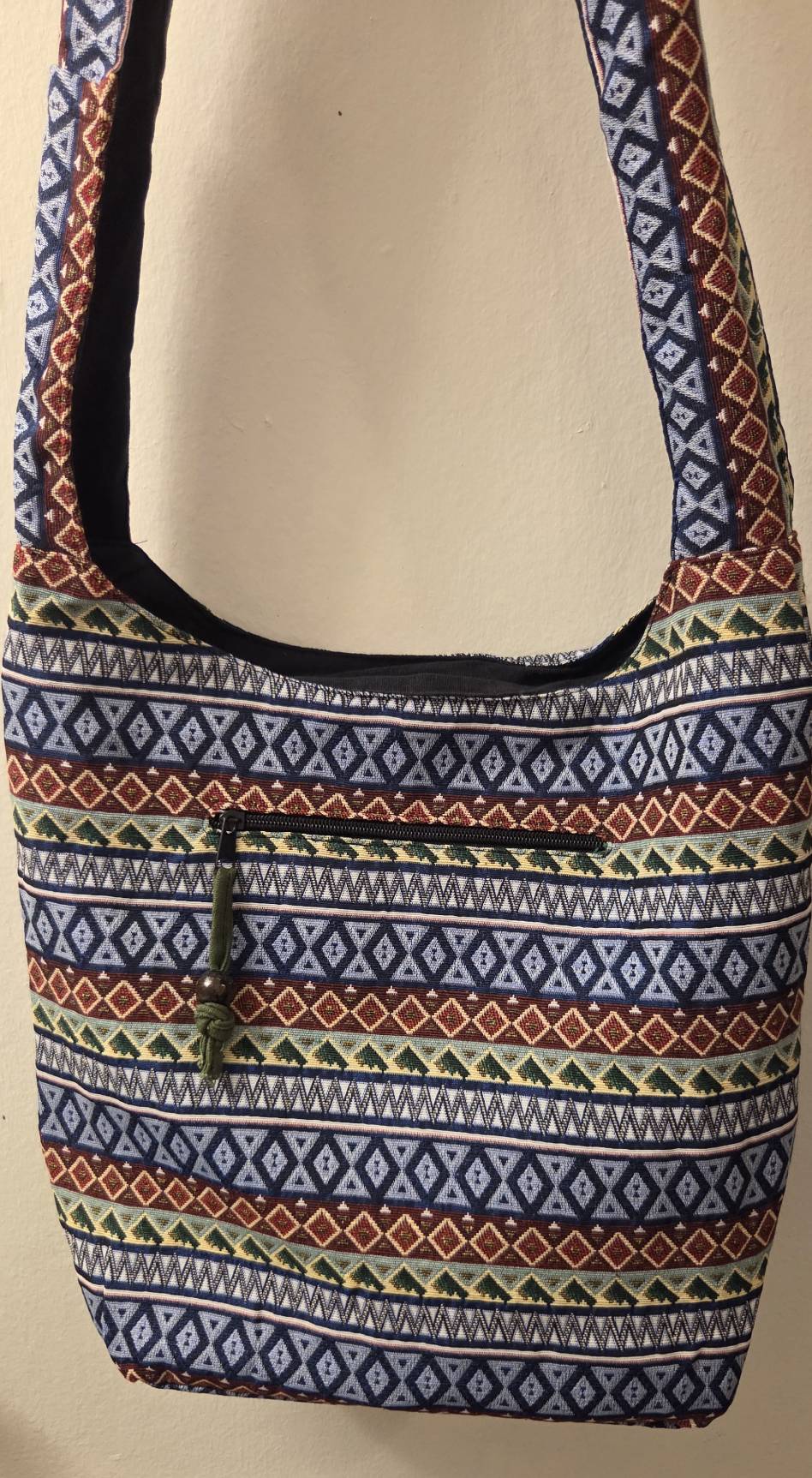 Thai woven crossbody bag BC-03 - front view