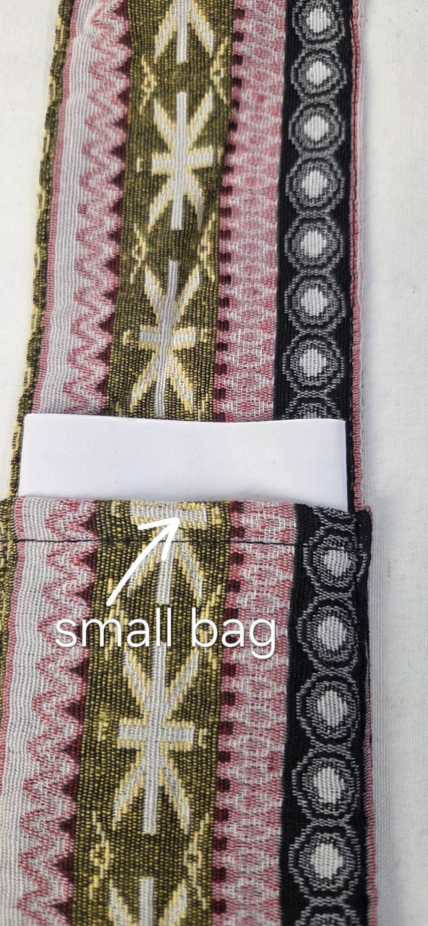 Thai woven shoulder bag BC-07 - Made in Thailand 100% cotton label