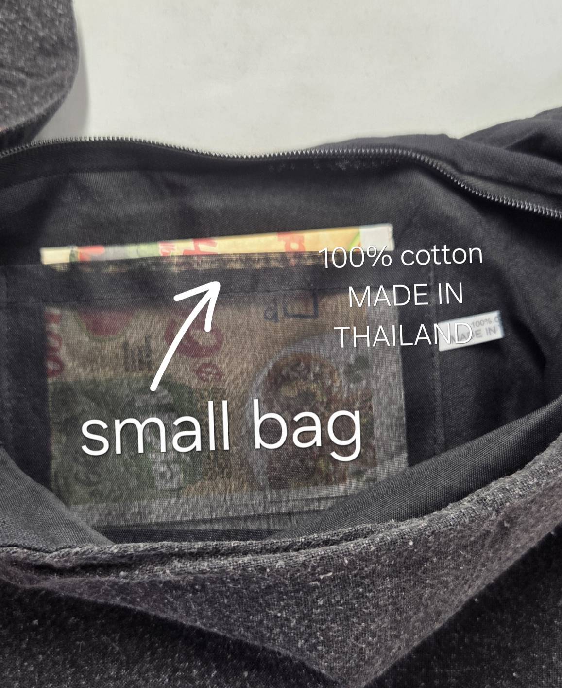 Bag full view