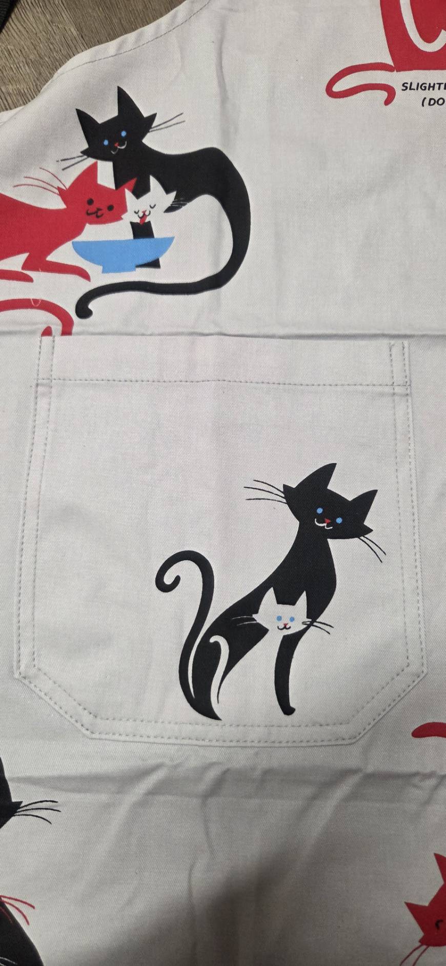 Cats Apron - full flat lay back view