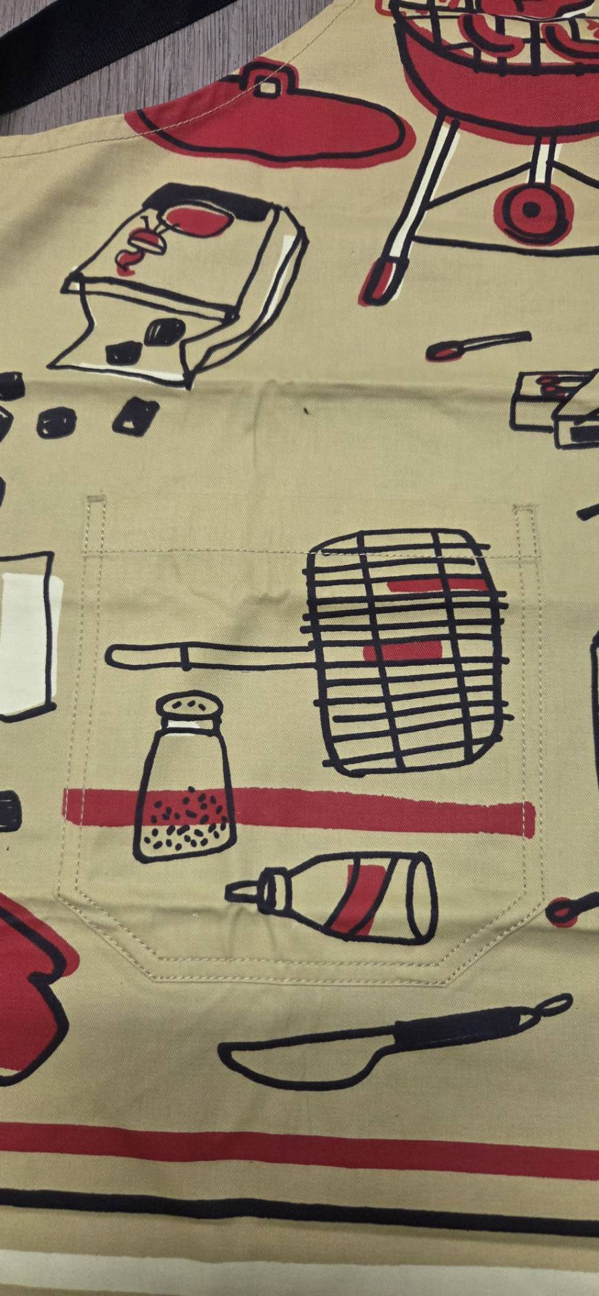 BBQ Apron with Pockets - Yellow