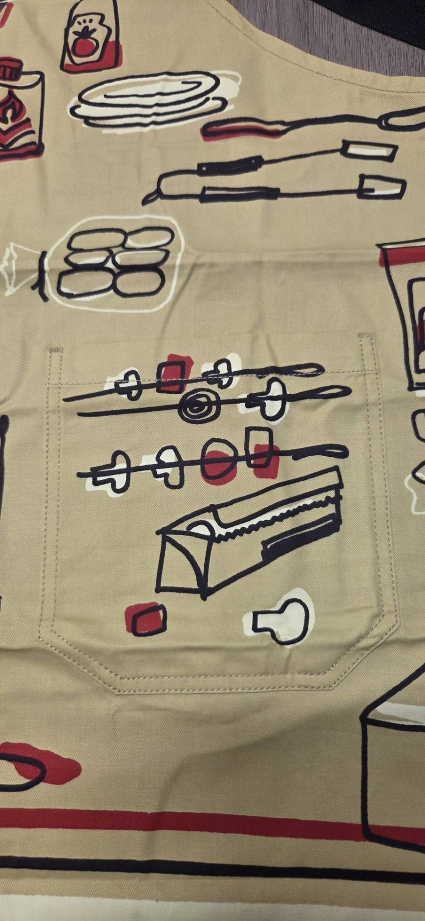 BBQ Apron with Pockets - Yellow
