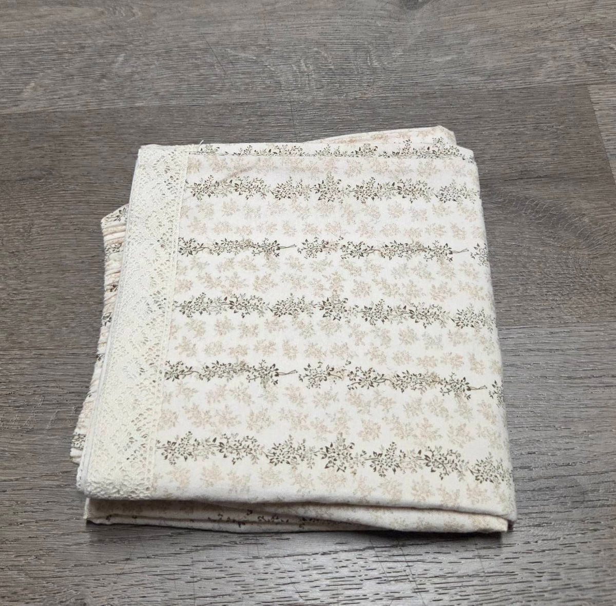 Folded LP-06 ivory botanical stripe pajama pants