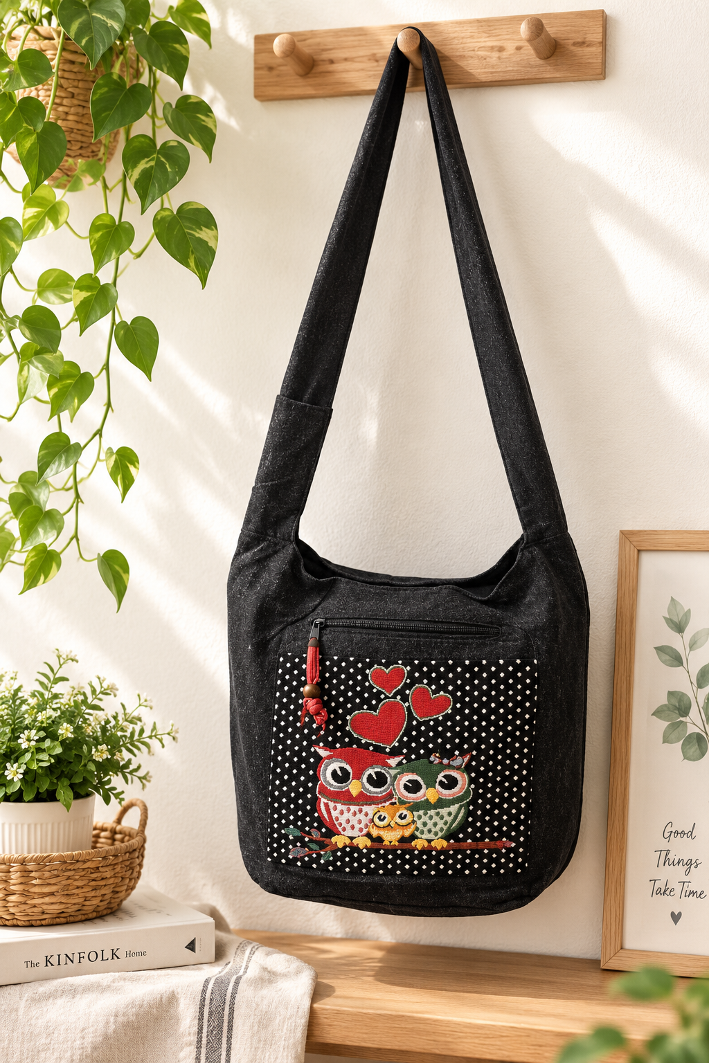 Owl Crossbody Bag - Color B lifestyle red