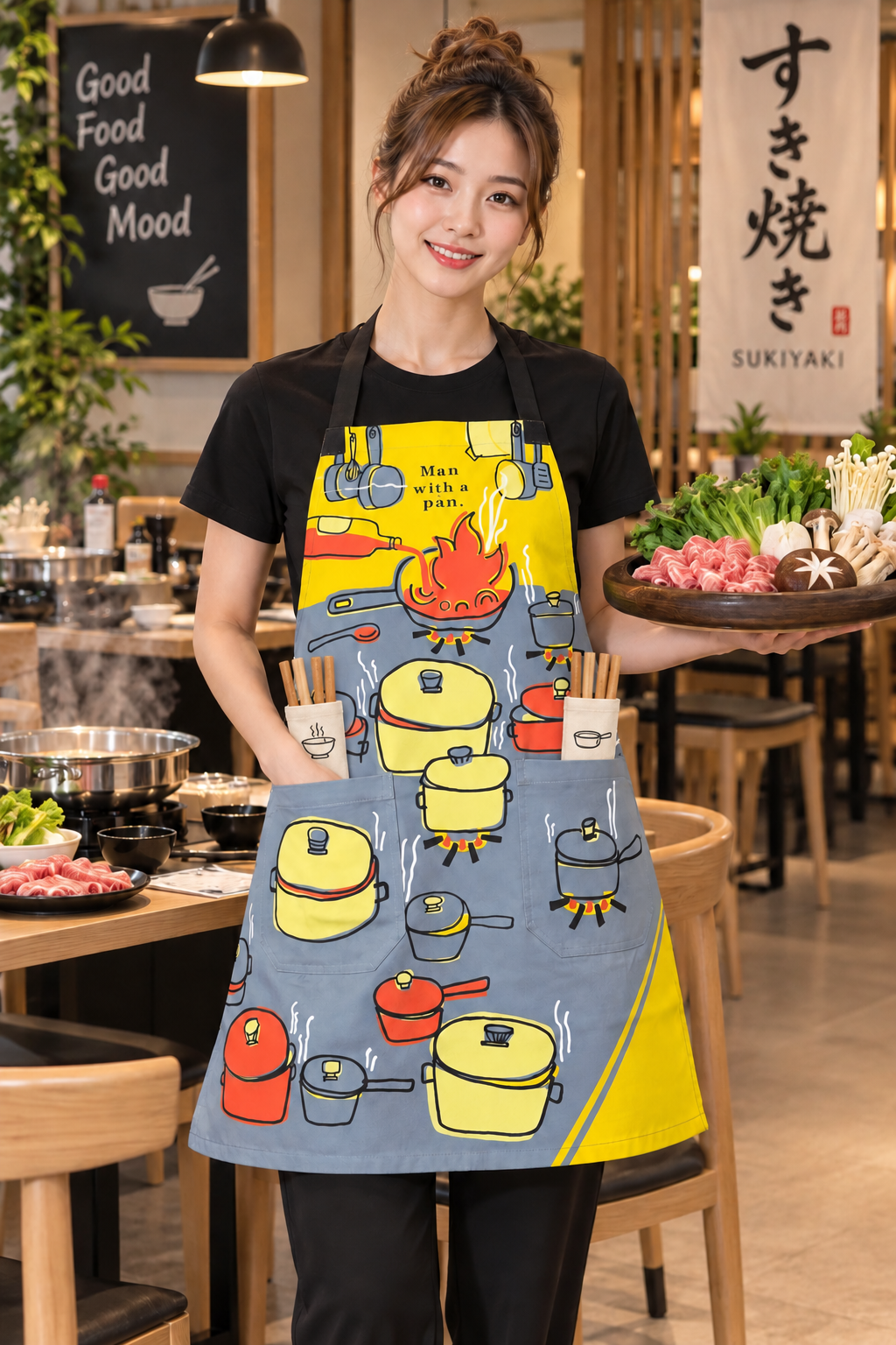 Man with a Pan Apron - size chart L 28x31 inch