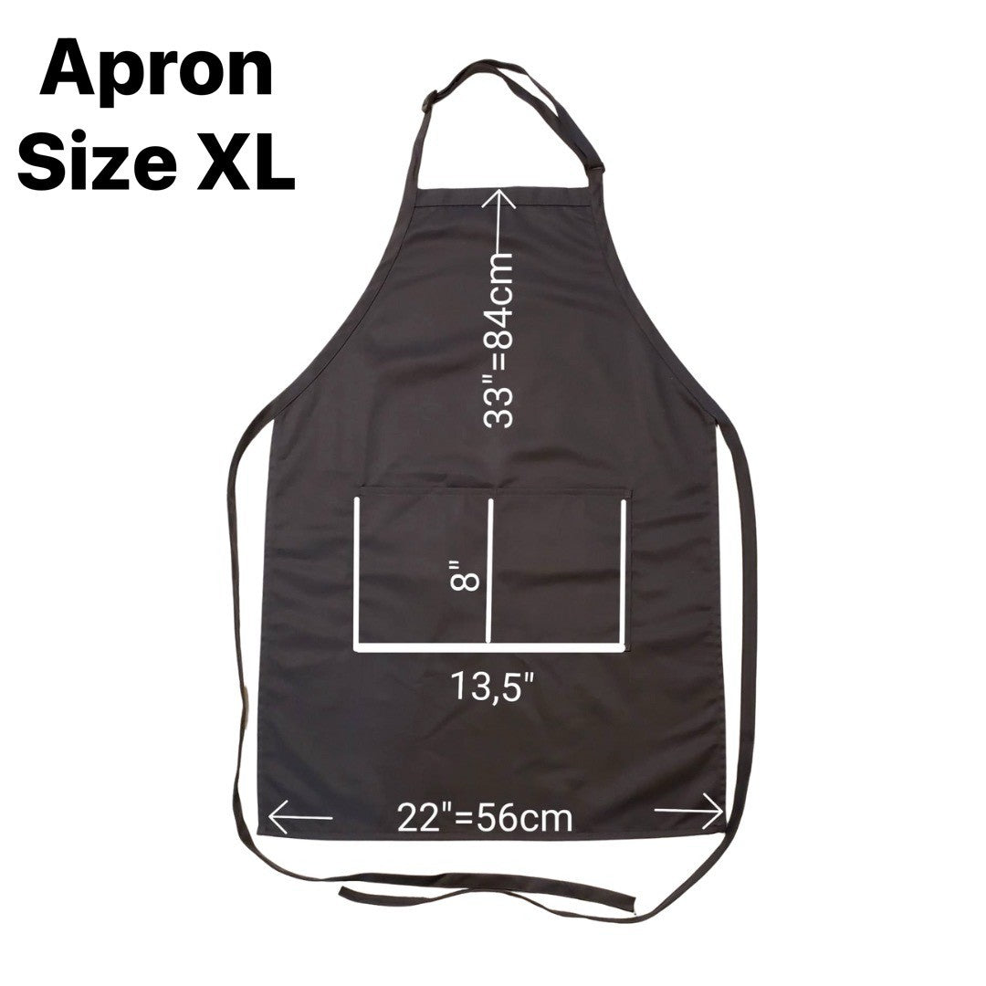 Black Waterproof Apron Size XL